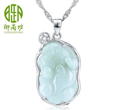 廠家直銷天然A翡翠貔貅玉墜 品質(zhì)保障，招財轉(zhuǎn)運(yùn)之選